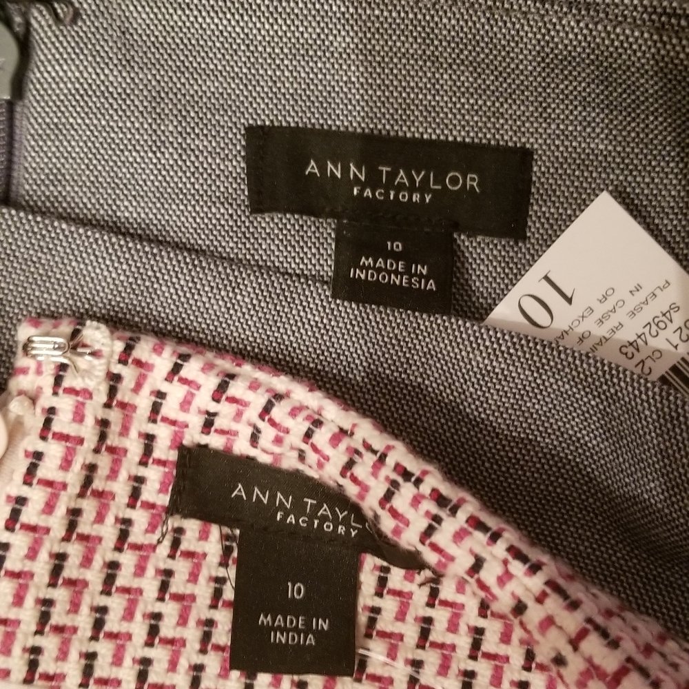 2 Ann Taylor Womens Pencil Skirts Size 10. NWT Lot of 2.